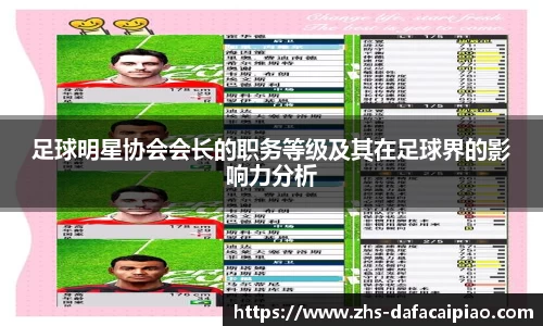 足球明星协会会长的职务等级及其在足球界的影响力分析